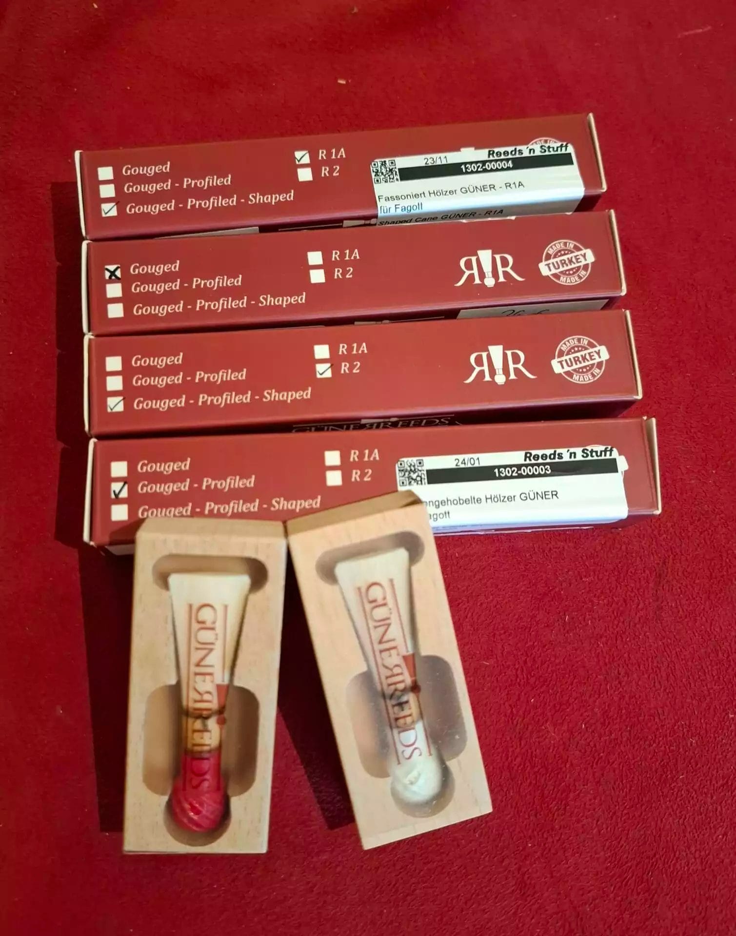 New at F&M: professional bassoon reeds and cane from Güner