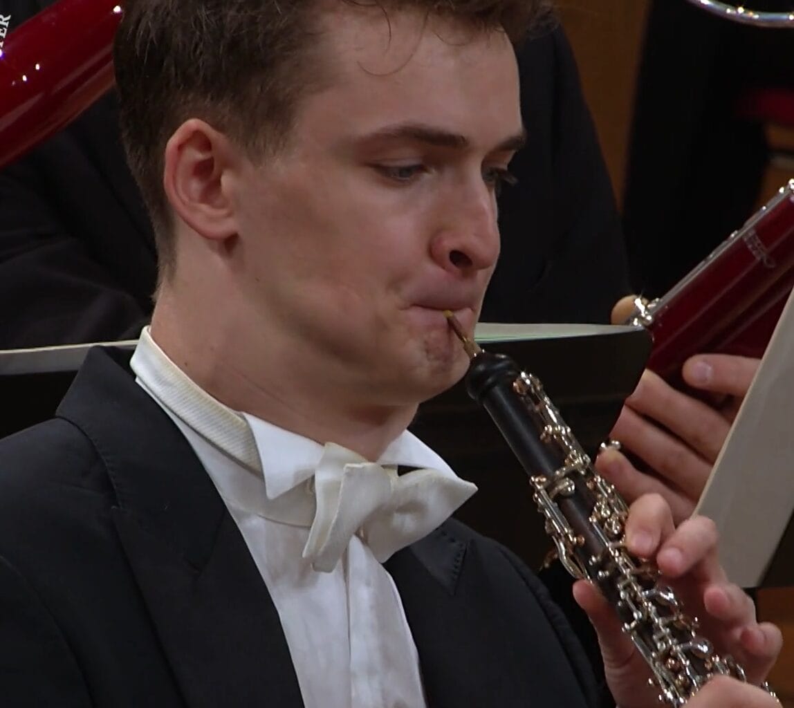 Max Vogler, Spieler LF-Oboe mit dem WDR Sinfonieorchester, Leitung: Cristian Mäcelaru